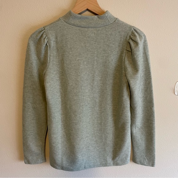 Madewell (Re)sourced Plush Mockneck Puff-Sleeve Top Size XS - Picture 5 of 6